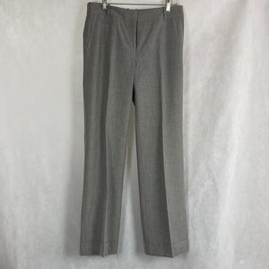 EUC LOFT Wide-Legged Gray Trousers with Cuffs - Size 4